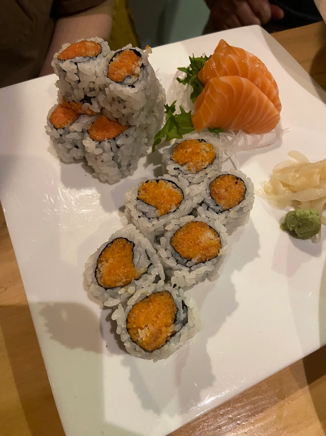 salmon roll from roots
