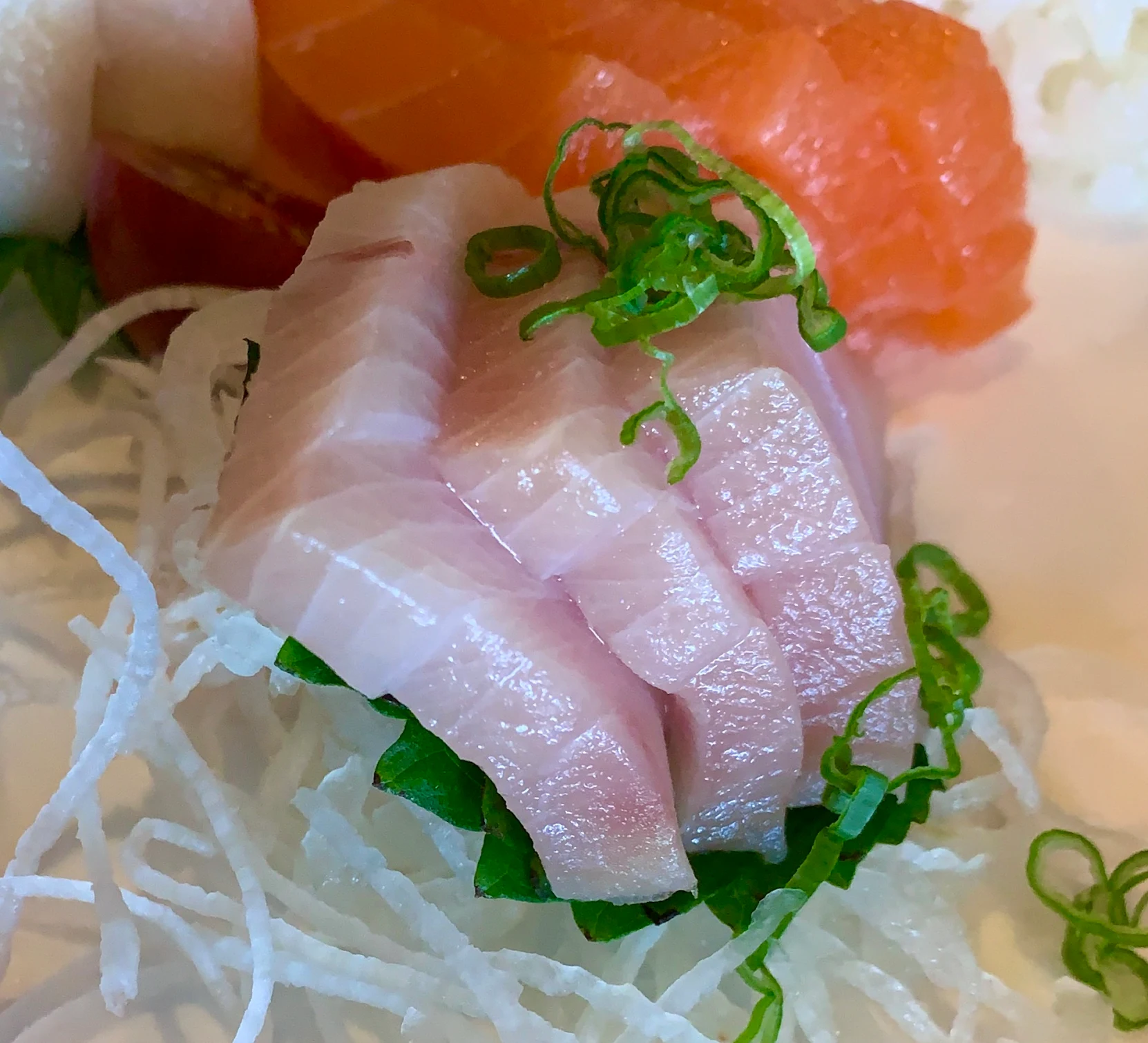 fresh sashimi at roots