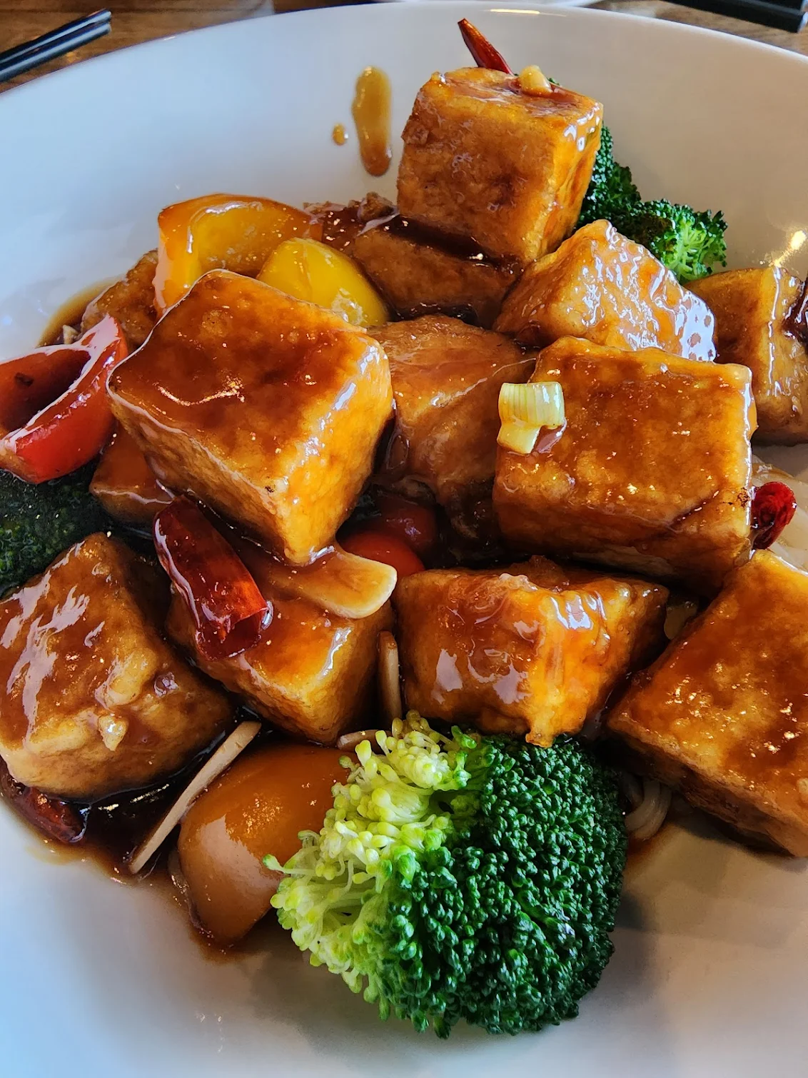 tofu entree from roots